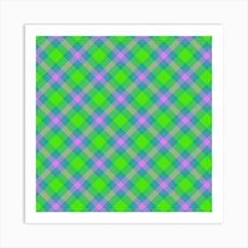 Plaid Fabric 117 Art Print