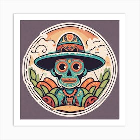 Mexican Sugar Skull Art Print