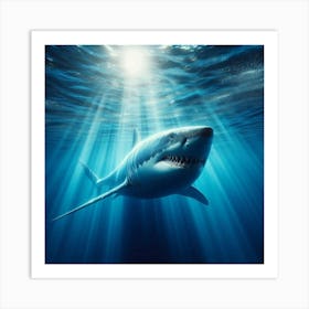 Great White Shark Art Print