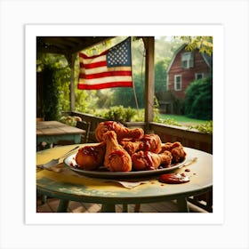 Bbq Chicken 1 Art Print