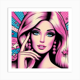 Barbie Pop Art Art Print