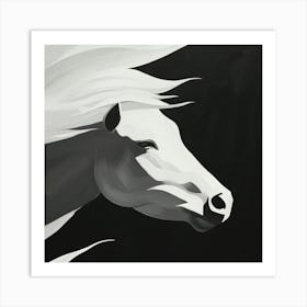 White Horse Art Print