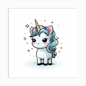 Cute Unicorn 637 Art Print