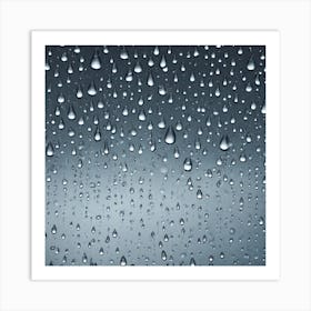 Rain Drops On A Window 1 Art Print