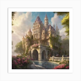 Castle In The Woods 9 Art Print