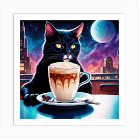 Cosmic Catfeine 11 1 Art Print