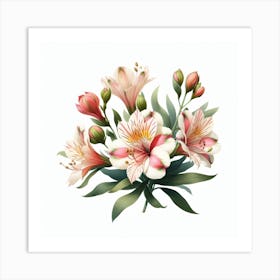 Alstroemeria 6 Art Print