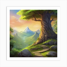 Tree In The Forest 1 Art Print