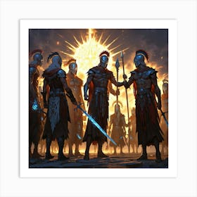 Knights Of Light Art Print