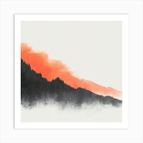 Sunrise In The Mountains Art Print