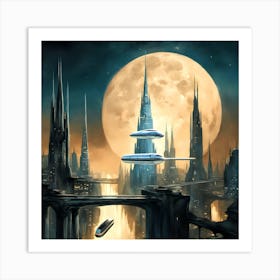 Alien City Art Print