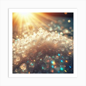 Ice Crystals 1 Art Print