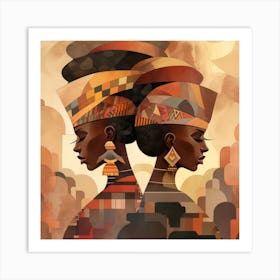 Two African Women 9 Art Print