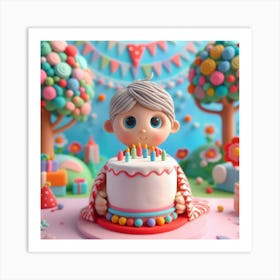 Birthday Cake 1 Art Print