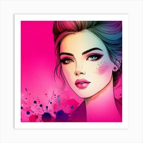 A stylish lady 9 Art Print