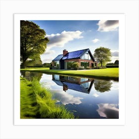 House On A Lake 4 Art Print