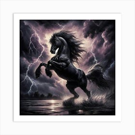 Lightning Horse 29 Art Print