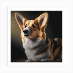 Corgi Art Print