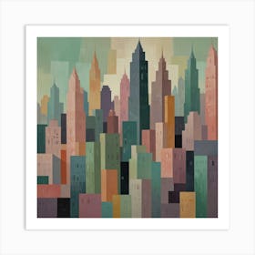 New York City Skyline 4 Art Print