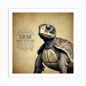 Draw A Turtle Art Print