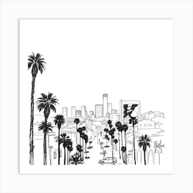 Los Angeles Cityscape Art Print