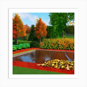 Autumn Garden Art Print