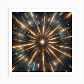 Space Explosion Art Print