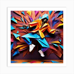 Origami Man Art Print