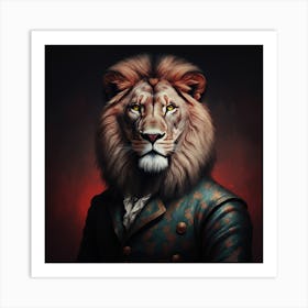 Lion Portrait Art Print