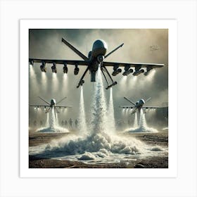 Aphraxis Drones Chemical Dispersal Converted Art Print