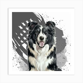 Border Collie Art Print