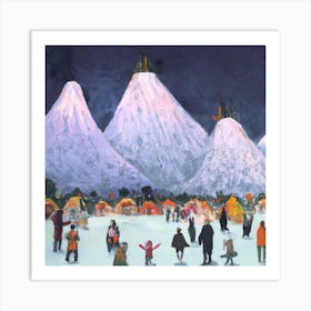 Americana Christmas 004 Art Print