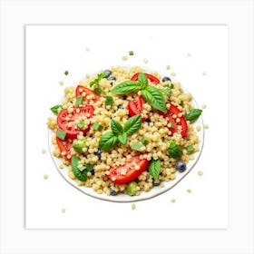 Couscous Salad With Tomatoes And Basil Art Print