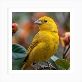 Yellow Finch 3 Art Print