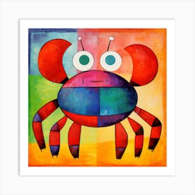 Coloring Crab Art Print