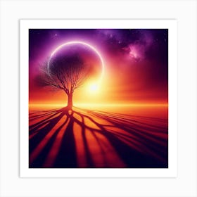 Tree In The Sky 32 Art Print