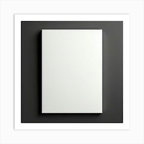 Blank White Poster On The Wall Art Print