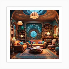 Fairy Tale Living Room Art Print