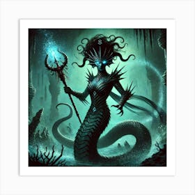 Morgathia The Drowned Queen Art Print