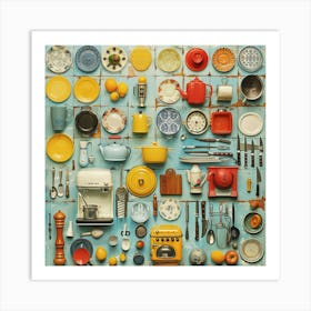 Kitchen Utensils Art Print