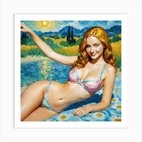 Sexy Girl In Bikinigb Art Print