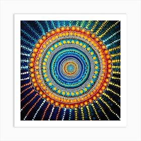 Adobe Mandala Art Print