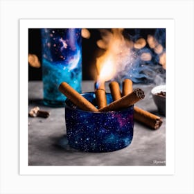 Galaxy Ashtray Art Print