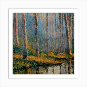 Rainy Woods Art Print