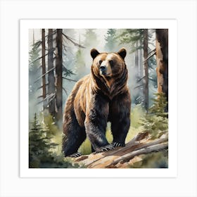 Grizzly Bear 4 Art Print