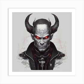 Demon Head 9 Art Print