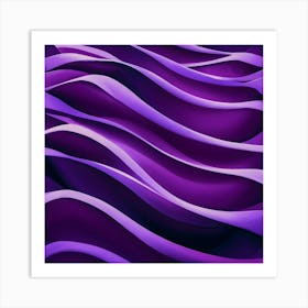 Purple Wavy Background Art Print