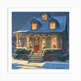 Christmas House 17 Art Print