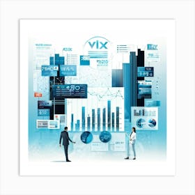 An Intricate Complex Illustration Revealing Data Statistics And Analysis Set Against A Backdrop Wi Art Print