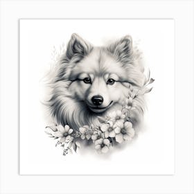 Love puppy drawing Art Print